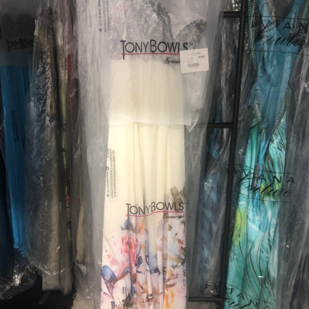 Tony Bowls TBE11450 Multicolor Floral Dress, Size 6 – Exquisite Gown - Picture 3 of 4